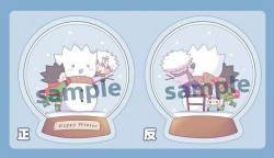 【HunterxHunter】早戀組雪花球雙面透明壓克力吊飾立牌