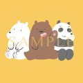 We Bare Bears 滿版壓克力徽章