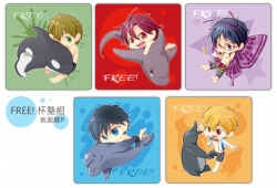 FREE!Q版杯墊組