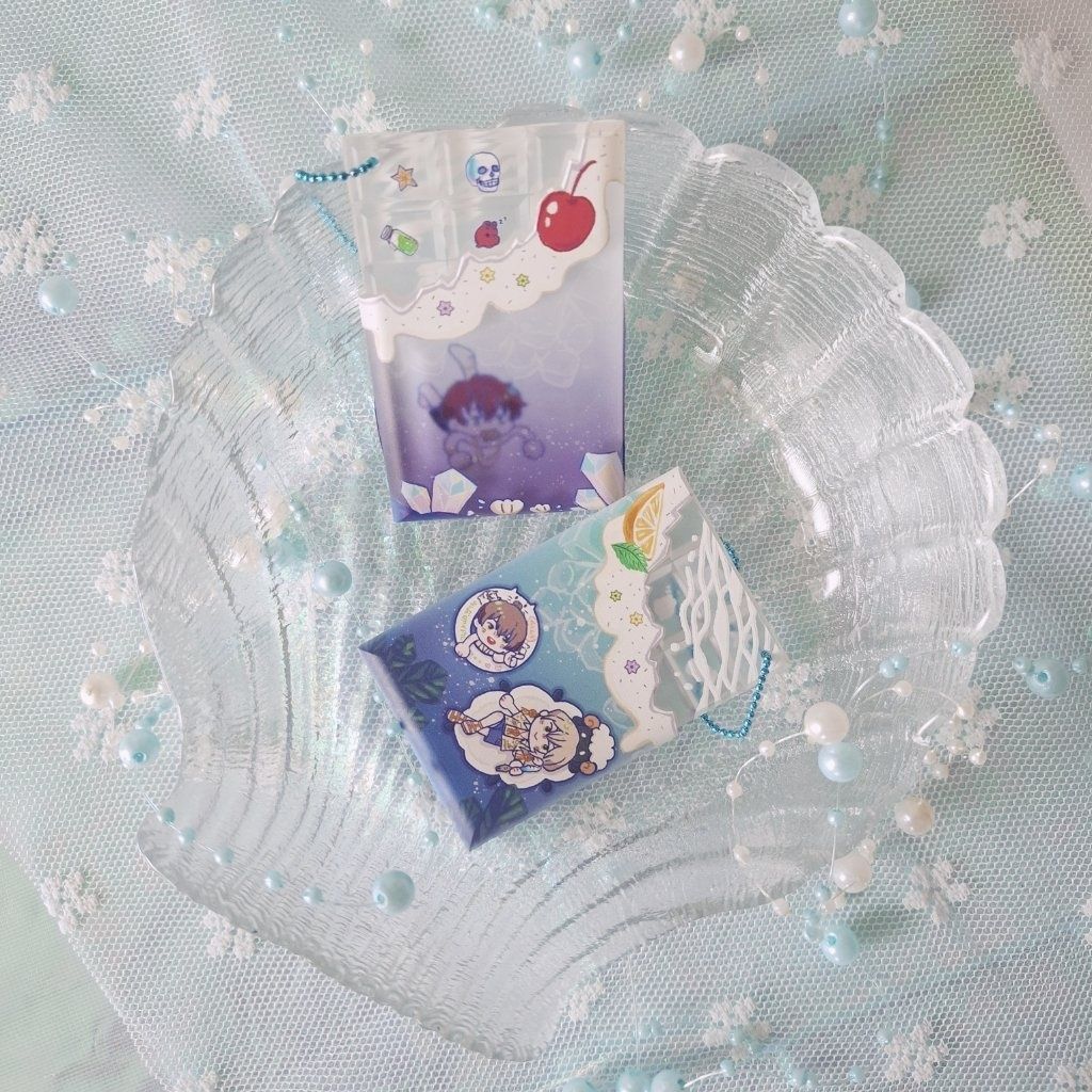 《 叔姪的夏日冰淇淋蘇打 》 透明巧克力吊飾