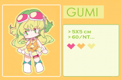 GUMI壓克力別針