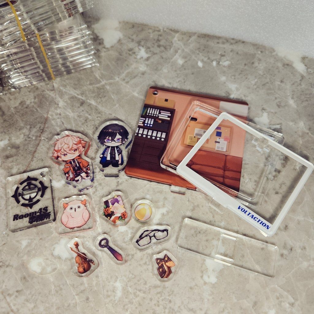 完售展示《彩虹社にじさんじ_VOLTACTION》自組搖搖立牌_Room4S款（附小卡）
