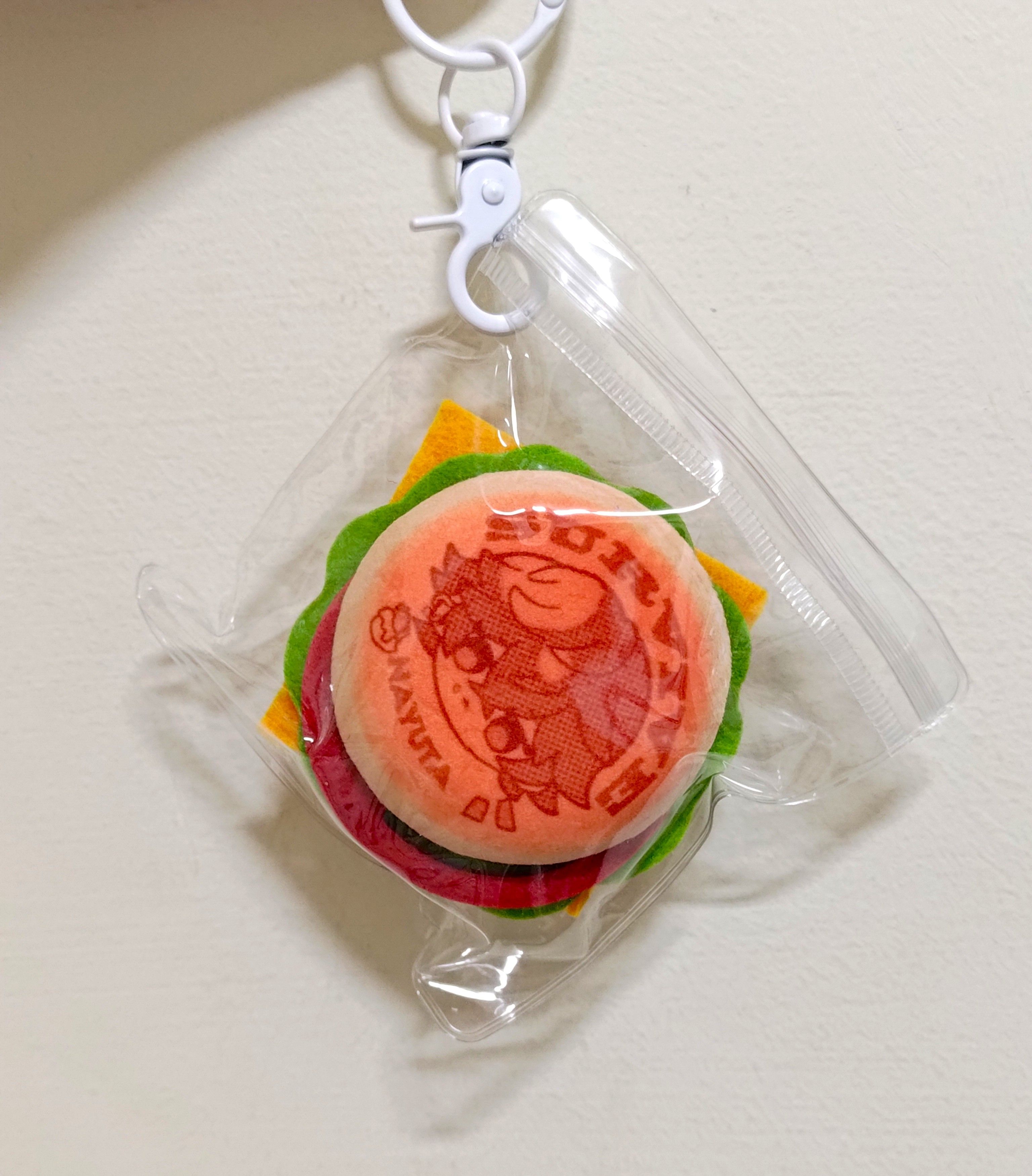 cozmez漢堡毛絨徽章吊飾