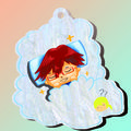 千早好眠雲母壓克力吊飾