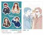 《David Tennant》 大衛田納特 DT 角色 閃閃貼紙+明信片