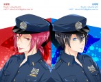 《FREE無料》七瀨遙&松岡凜警察服款名片★