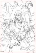 《PandoraHearts》 同人二創周邊 今、どんな夢を見ているの？ 明信片