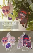 《villainous》黑帽&amp;博士雙面同圖壓克力吊飾