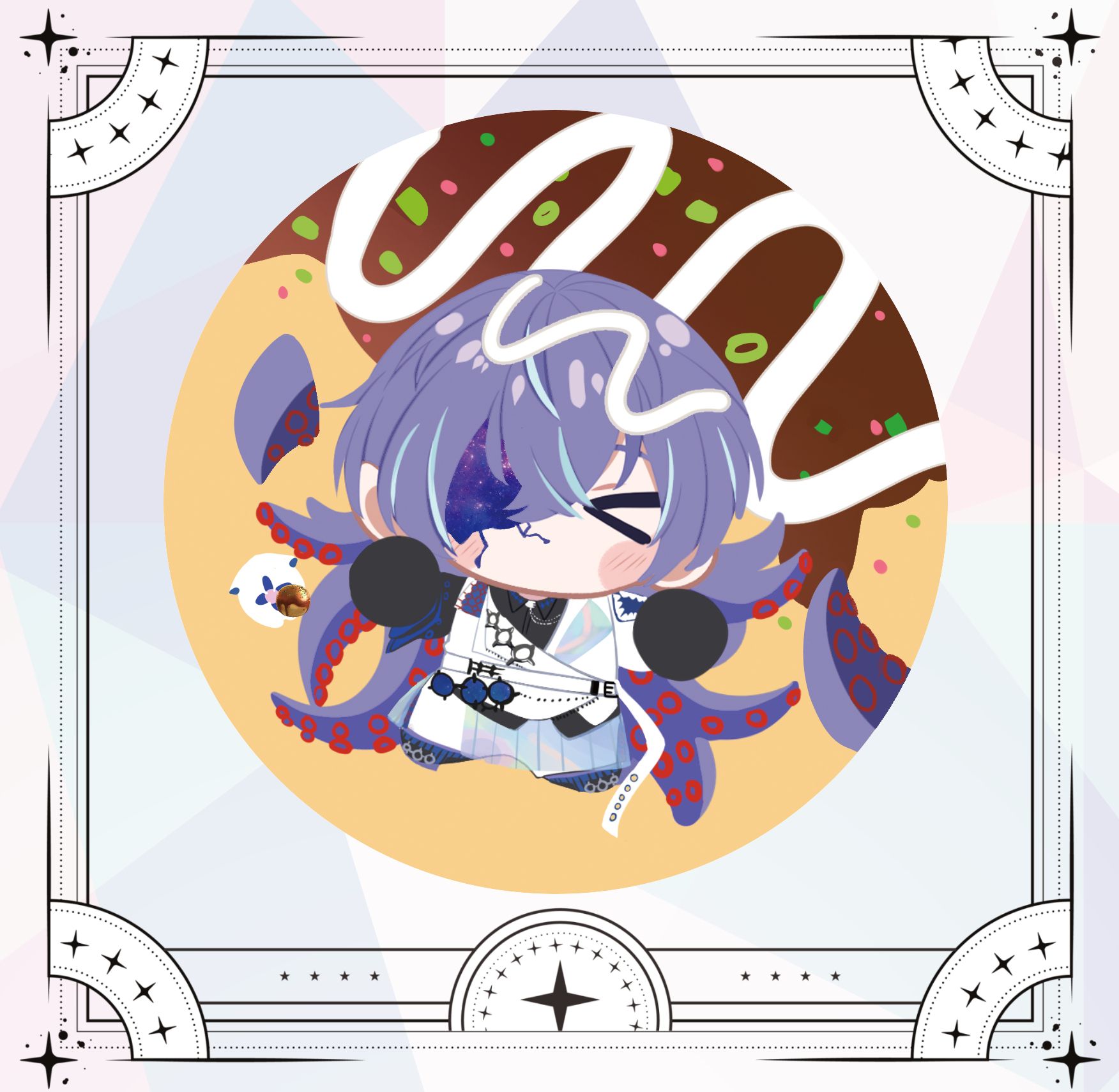 【彩虹社】浮雕木片星導章魚燒｜にじさんじ