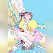 〈泳裝少女〉A4海報