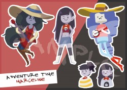 ♥Adventure Time Marceline 瑪瑟琳貼紙♥