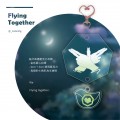 鳥寶寶與七 | 壓克力吊飾 | Flying together