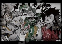 HAIKYUU!! 排球少年 陸VS空 A3塑膠防水海報