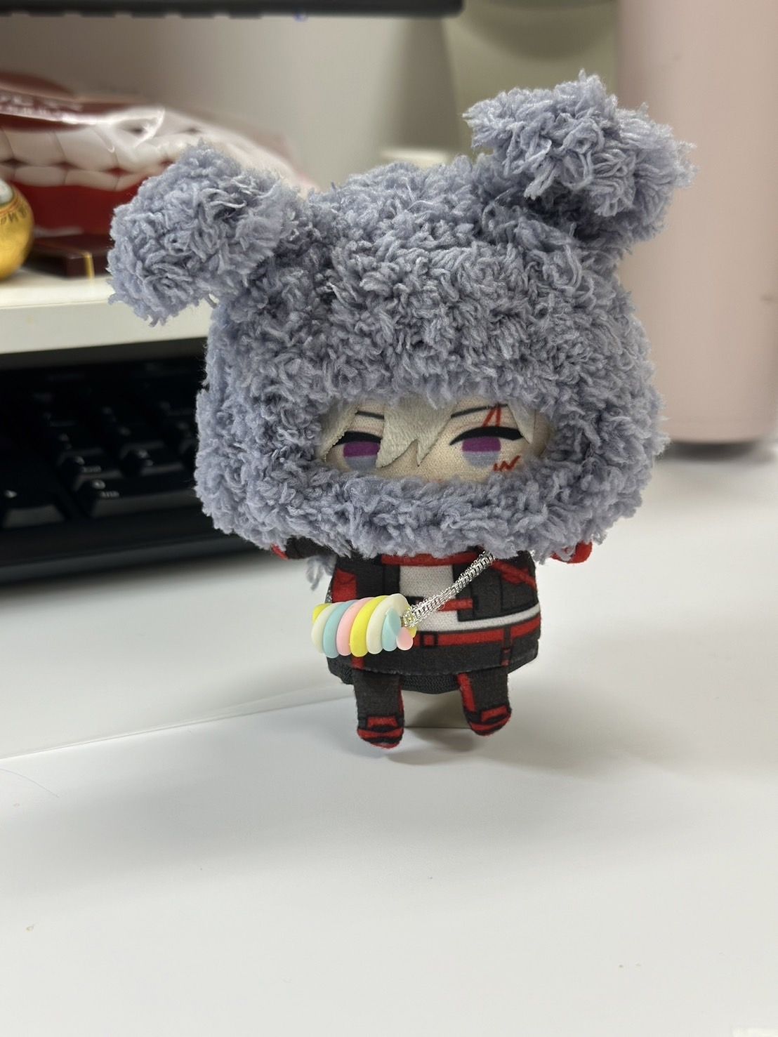 指娃絨毛頭套(小狼造型)