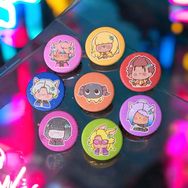 【FF14】豆豆眼3.2cm磁鐵徽章【至天篇】