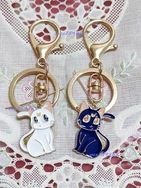 Sailor Moon美少女戰士-貓咪系列衍生印象手作符號形象龍蝦扣鑰匙圈::甜美版
