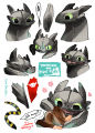 Toothless the Night Fury 透明貼紙