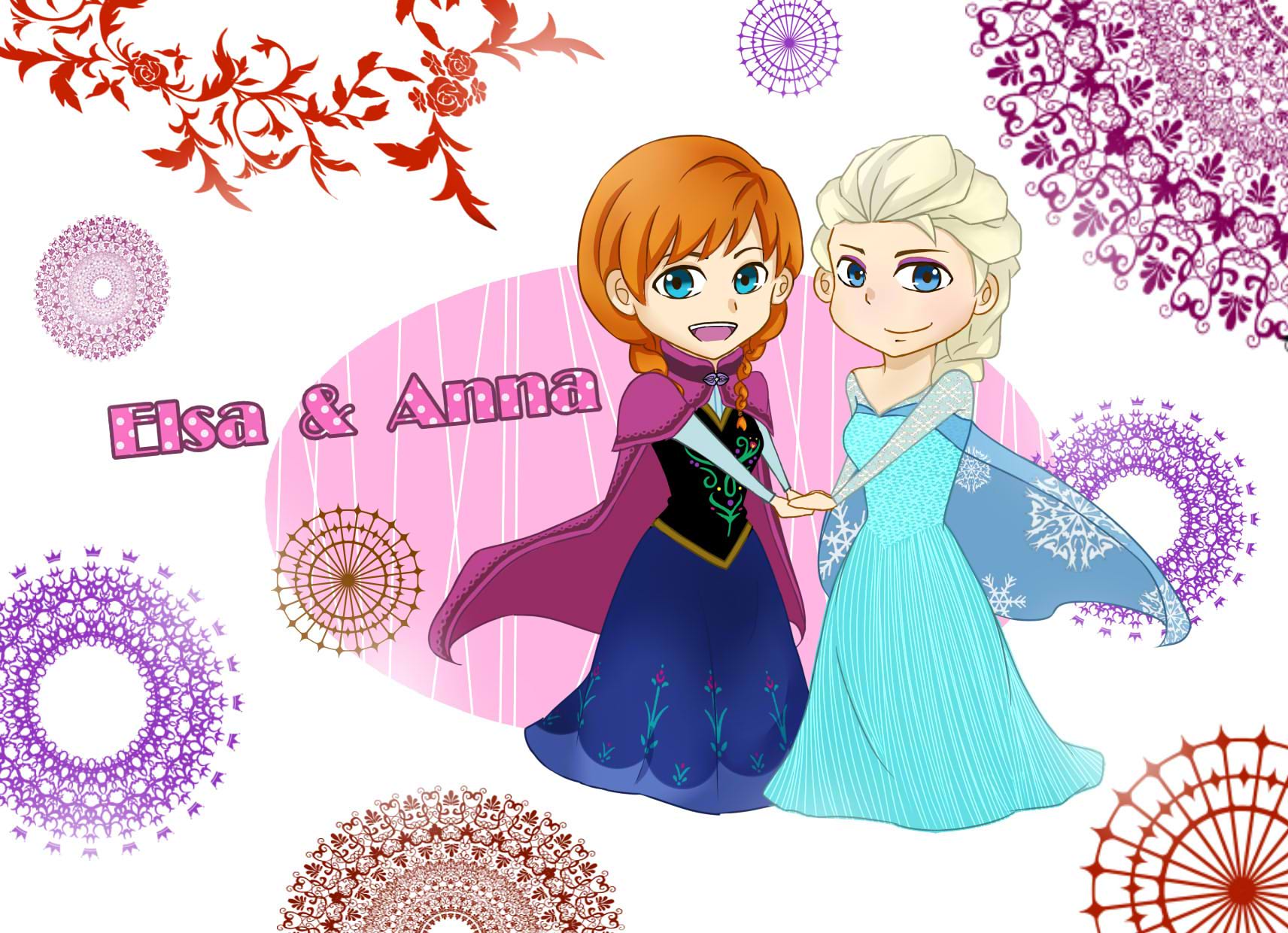 【Frozen】Elsa &amp; Anna 明信片