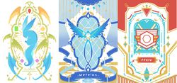 FF14 燙金/銀明信片