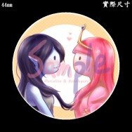 Marceline &amp; Bubblegum胸章(瑪瑟琳&amp;泡泡糖公主)