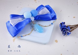 【全職高手】藍雨戰隊 形象衍生 髮飾／痛包裝飾