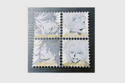 LUXIEM｜四聯郵票燙金貼紙