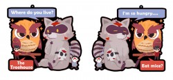 Vanoss&amp;H2Odelirious動物版透明吊飾