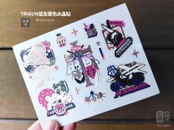 Trigun 原作盟友玫瑰金水晶貼