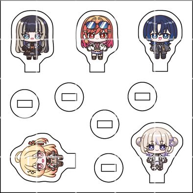 【ReGLOSS】迷你立牌自組版