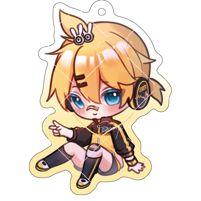 鏡音連壓克力吊飾