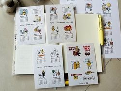 nijisanjiEN/ 2026怪蕉月曆貼紙