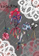 原創Rose cut 手剪透明貼紙