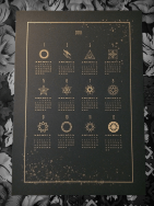 〈星辰結晶〉 riso印刷原創年曆