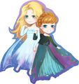 Frozen Elsa Anna 壓克力吊飾