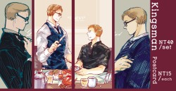 Kingsman postcard/Harry&amp;Eggsy