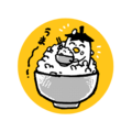 原創【茄子日記系列】茄子徽章－白飯茄子
