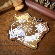 逆轉裁判 小律師與大徽章 金色鏡面壓克力吊飾
