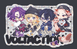 （預計少量加印）《彩虹社にじさんじ_VOLTACTION_3週年》11cm防水閃底貼紙（1入）