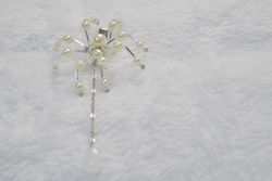 蜘蛛髮夾－白蛛02