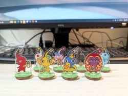 皮克敏玩具箱系列立牌印章