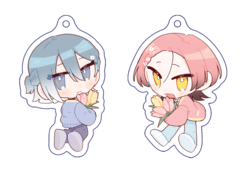 ギャル友仿滴膠壓克力吊飾