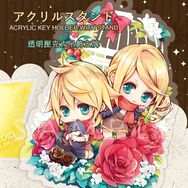 鏡音透明壓克力吊飾立牌