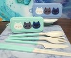 【崩壞：星穹鐵道】仙舟三喵小麥環保餐具四件組