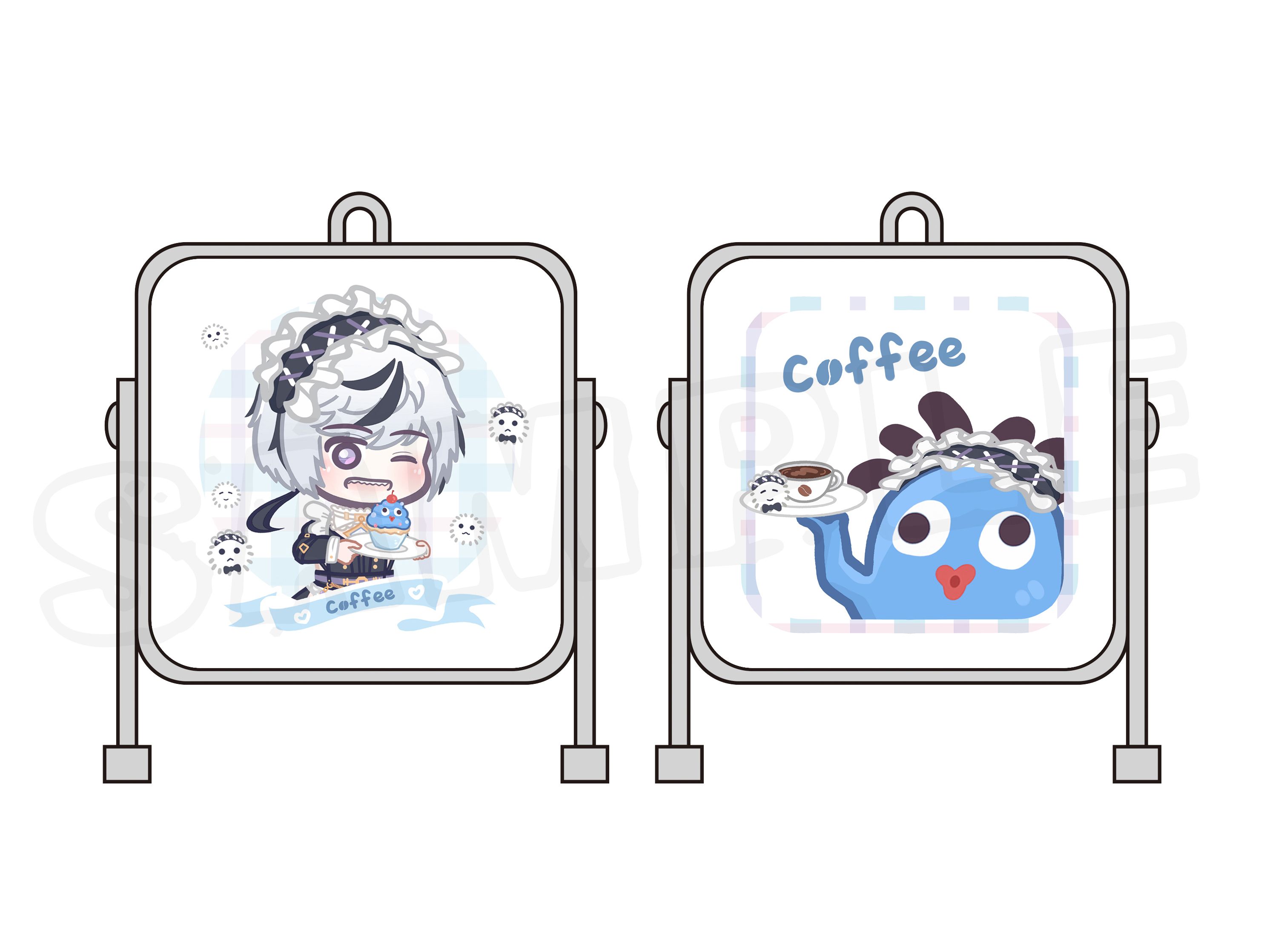 【新世界狂歡】女僕布儡咖啡屋☆招牌小燈箱 (白光)