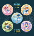【Free!】5.8cm鏡子鑰匙圈
