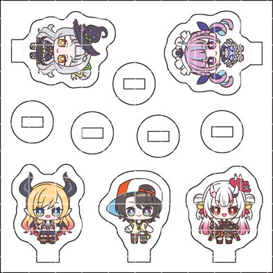 【hololive二期生】迷你立牌自組版