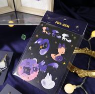 ✦追逐星星的小狐狸-明信片貼紙套組