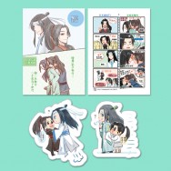 [無料雙面明信片+貼紙]魔道祖師+人渣反派自救系統