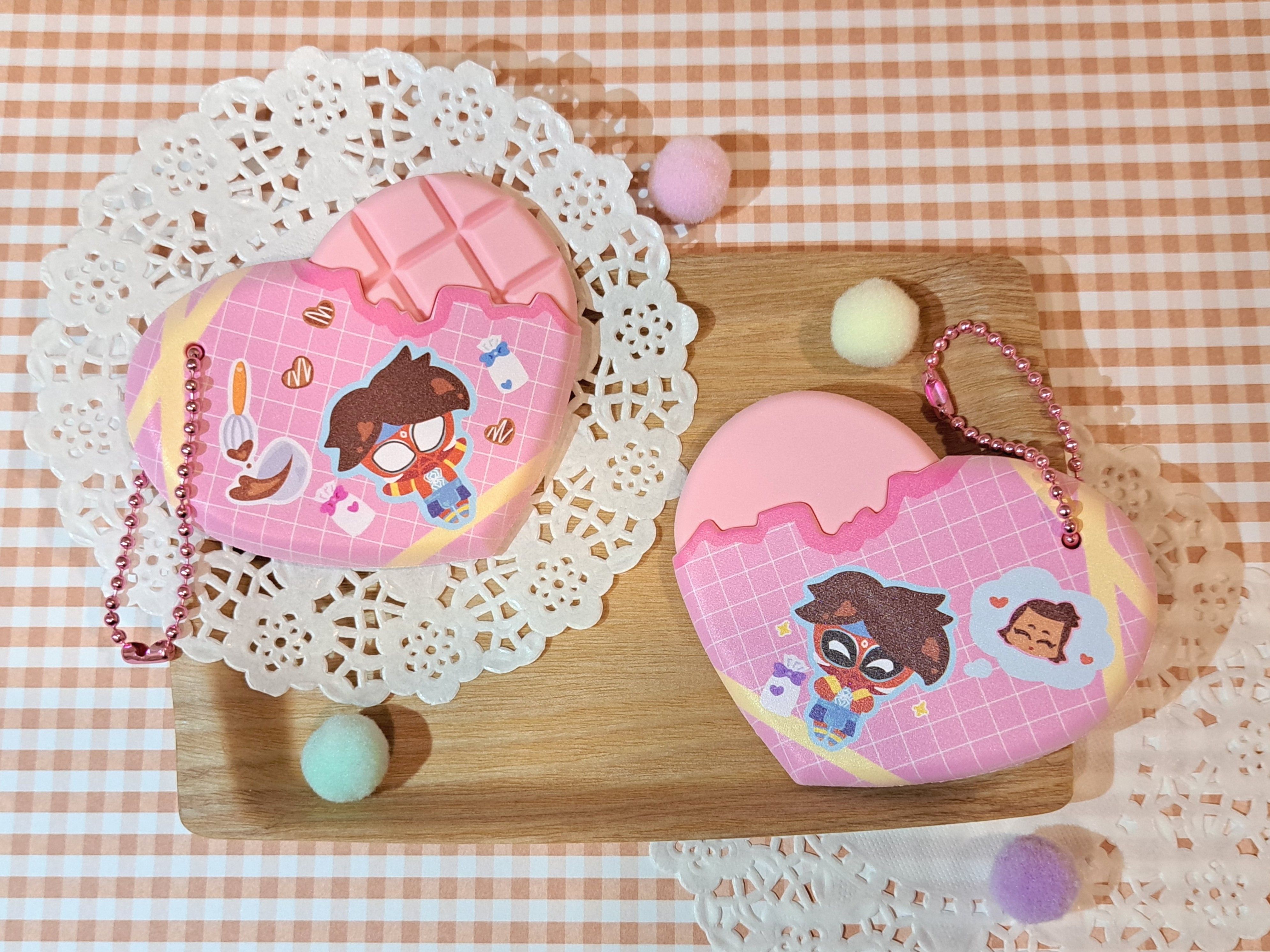 Pavitr💖Gayatri🍓愛心巧克力吊飾（草莓口味）