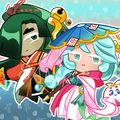 海苔&玉春糖餅乾PU皮胸章